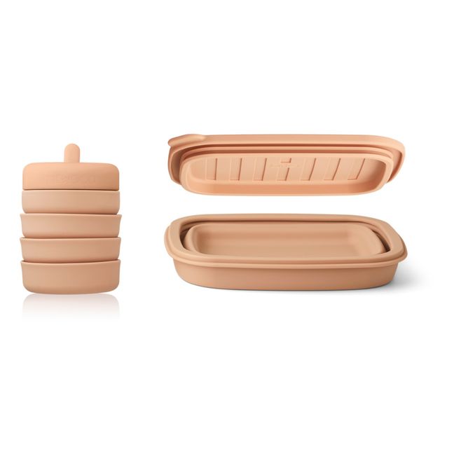 Jose Silicone lunchbox and flask set | Pink