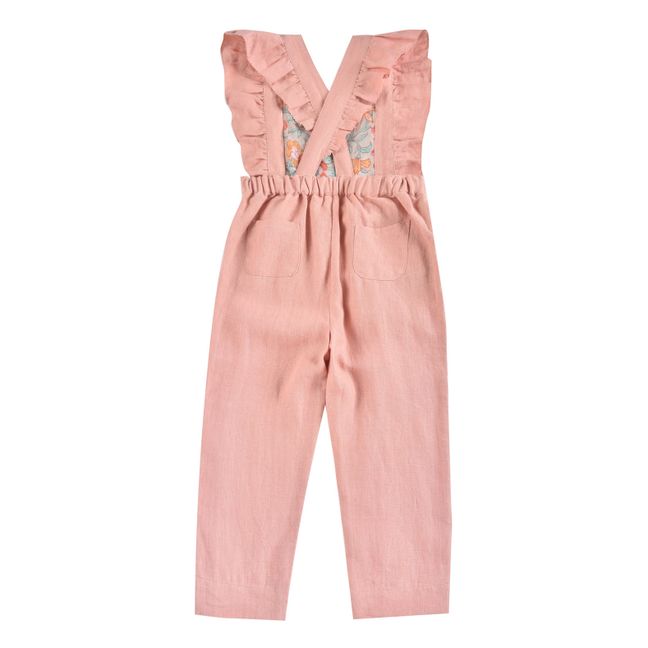 Amishi Linen Jumpsuit Pink