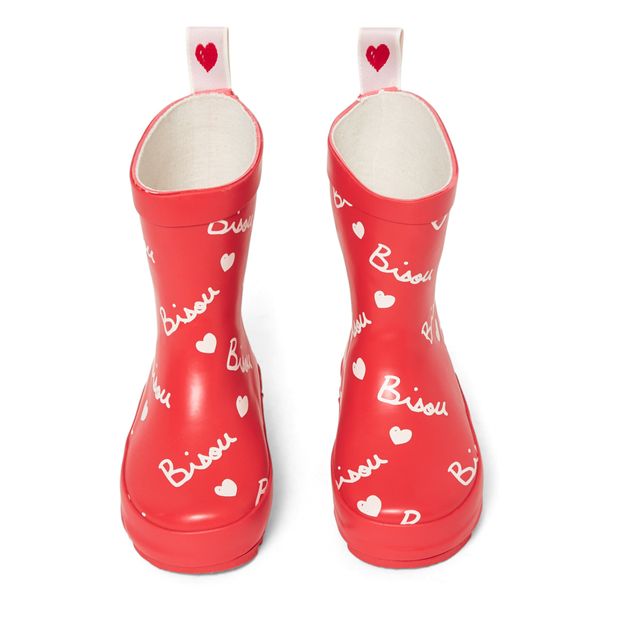 Bottes de pluie enfant Rouge taille 26-27 Boatilus - Le petit Souk