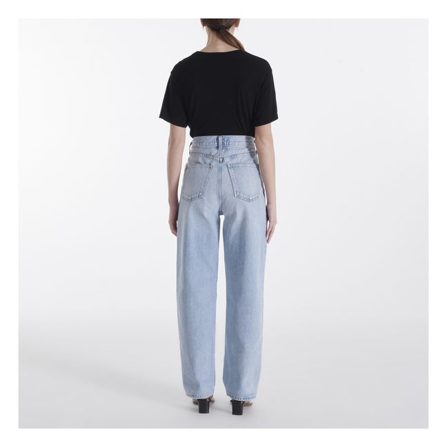 Fold Waistband Organic Cotton Jeans | Sideline