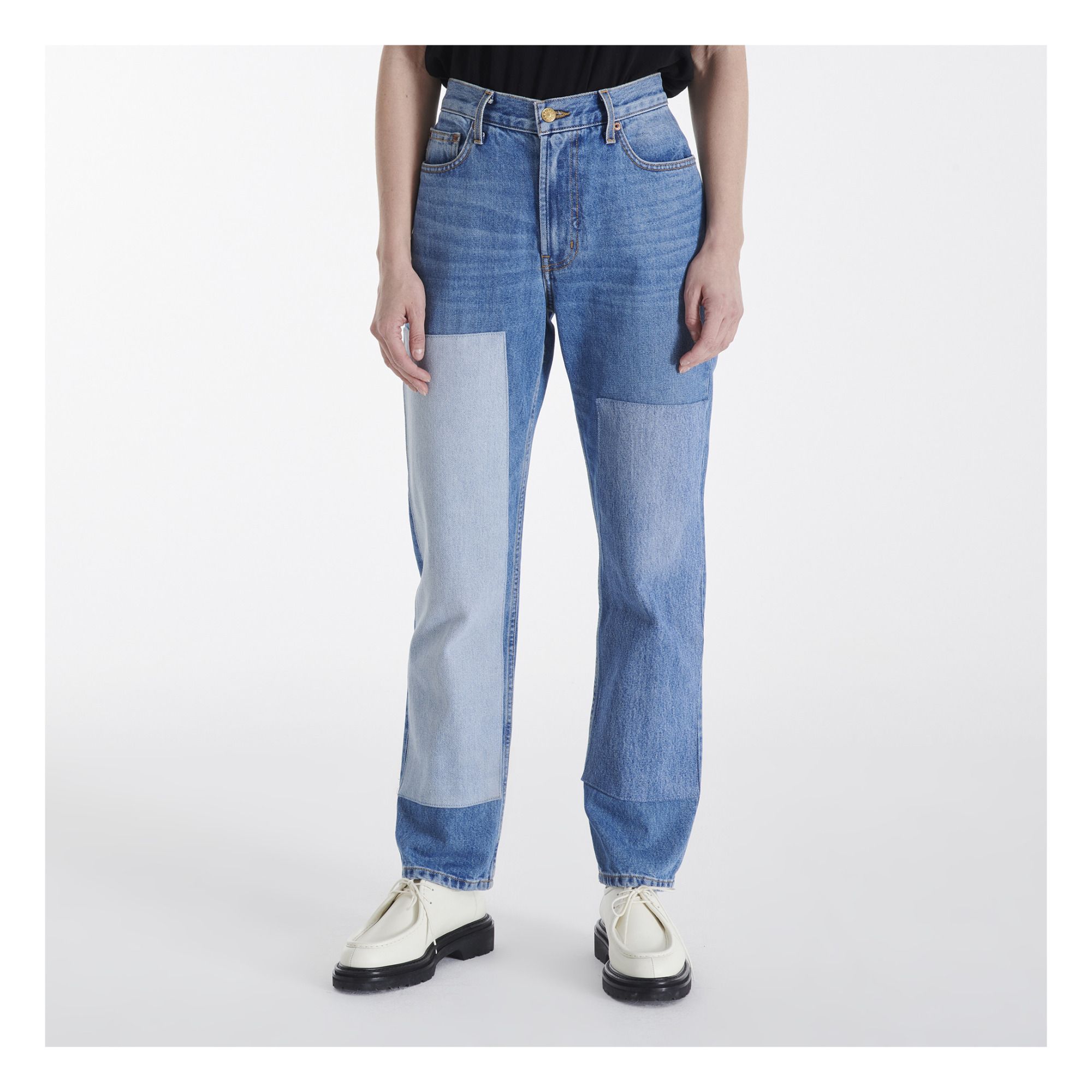 Arts High-Waisted Straight Leg Jeans Reese Vintage / Patchwork- Imagen del producto n°3