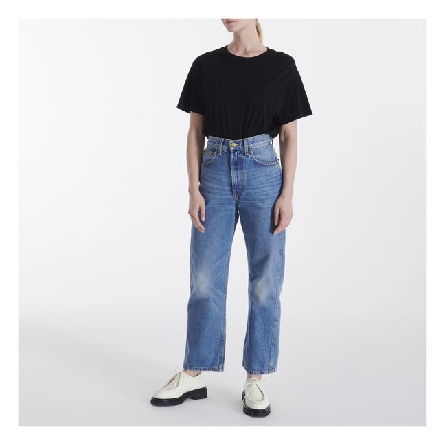 Jeans Straight Hohe Taille Plein Reese Vintage