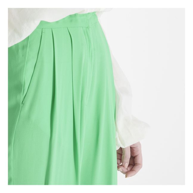Pleated Trousers Verde