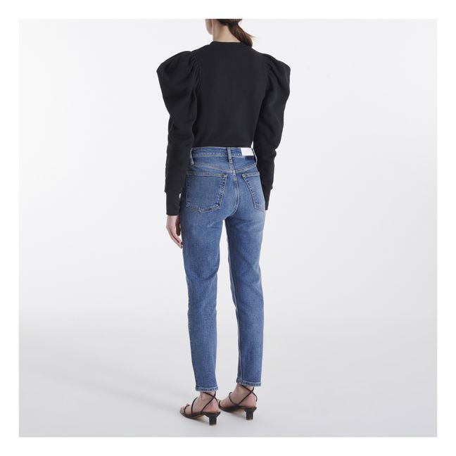 Jeans Slim High Rise Ankle Crop Chilled Indigo