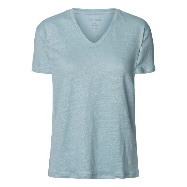 Sif Linen T-shirt Blu