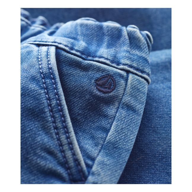 Bap Organic Cotton Denim Trousers | Blu marino