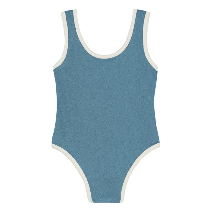 Gigi Organic Cotton Terry Cloth Swimsuit | Blue- Product image n°0