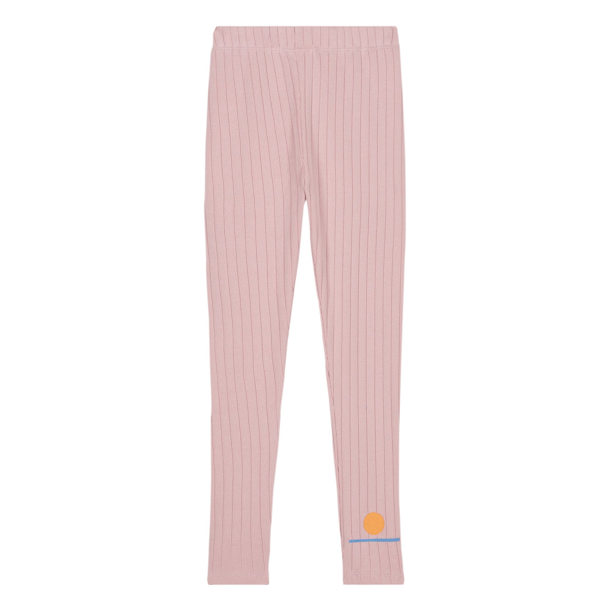 Nour Organic Cotton Ribbed Leggings Pale pink- Product image n°0