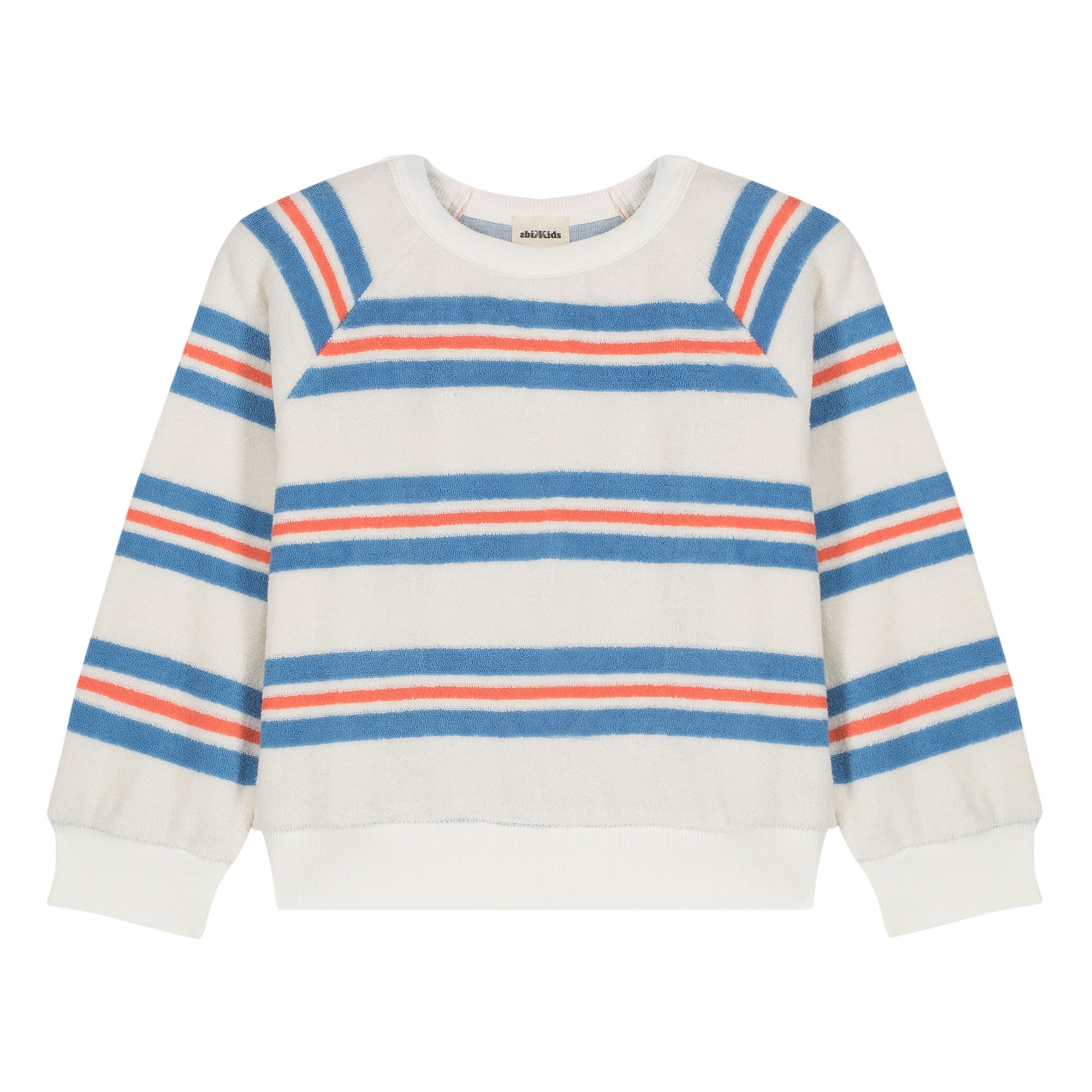 Henri Organic Cotton Terry Cloth Sweatshirt Blue- Product image n°0
