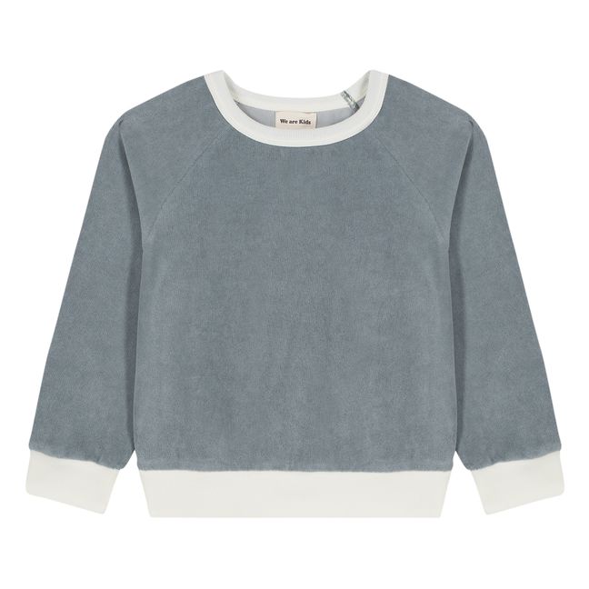 Henri Organic Cotton Terry Cloth Sweatshirt Grey