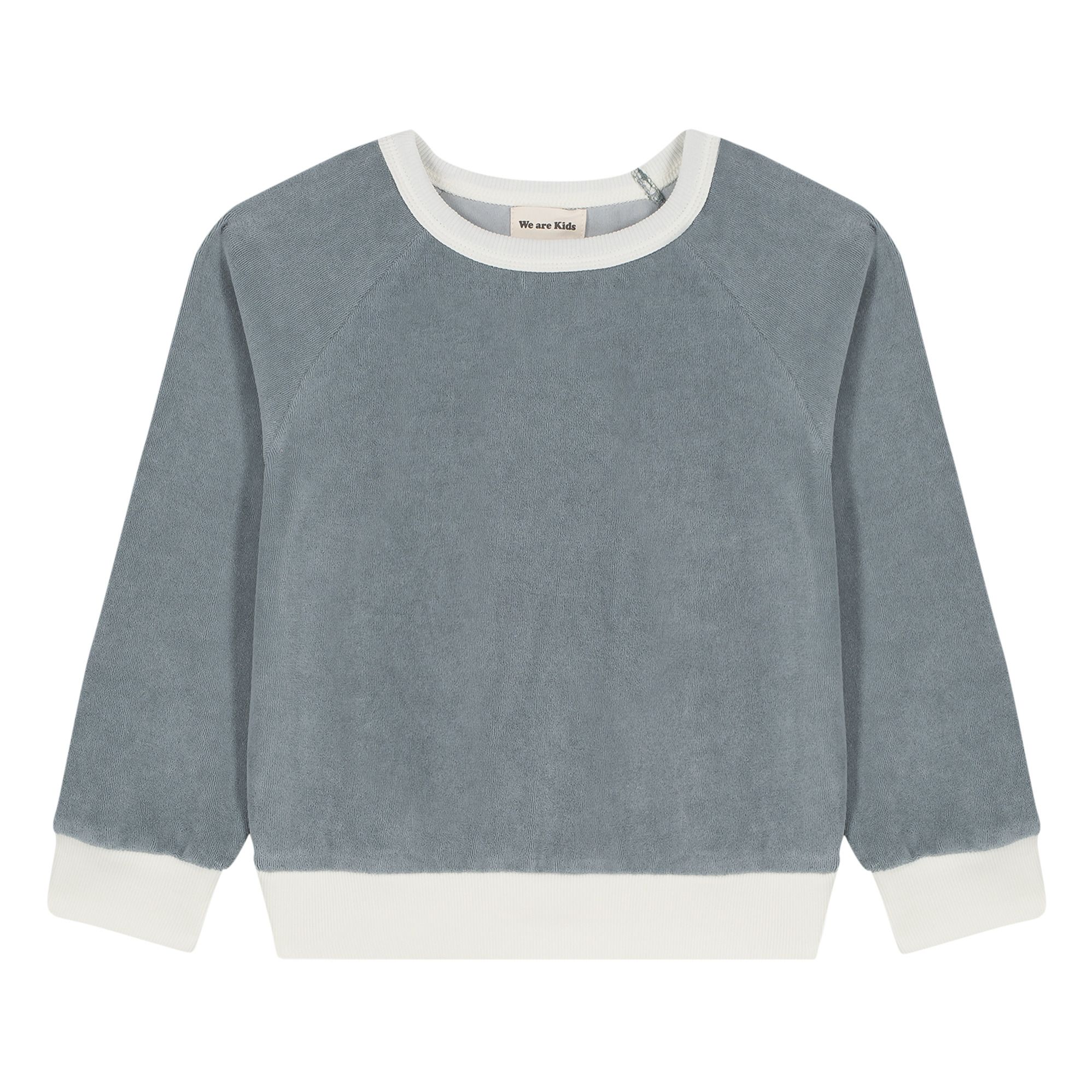 Henri Organic Cotton Terry Cloth Sweatshirt Grey- Product image n°0
