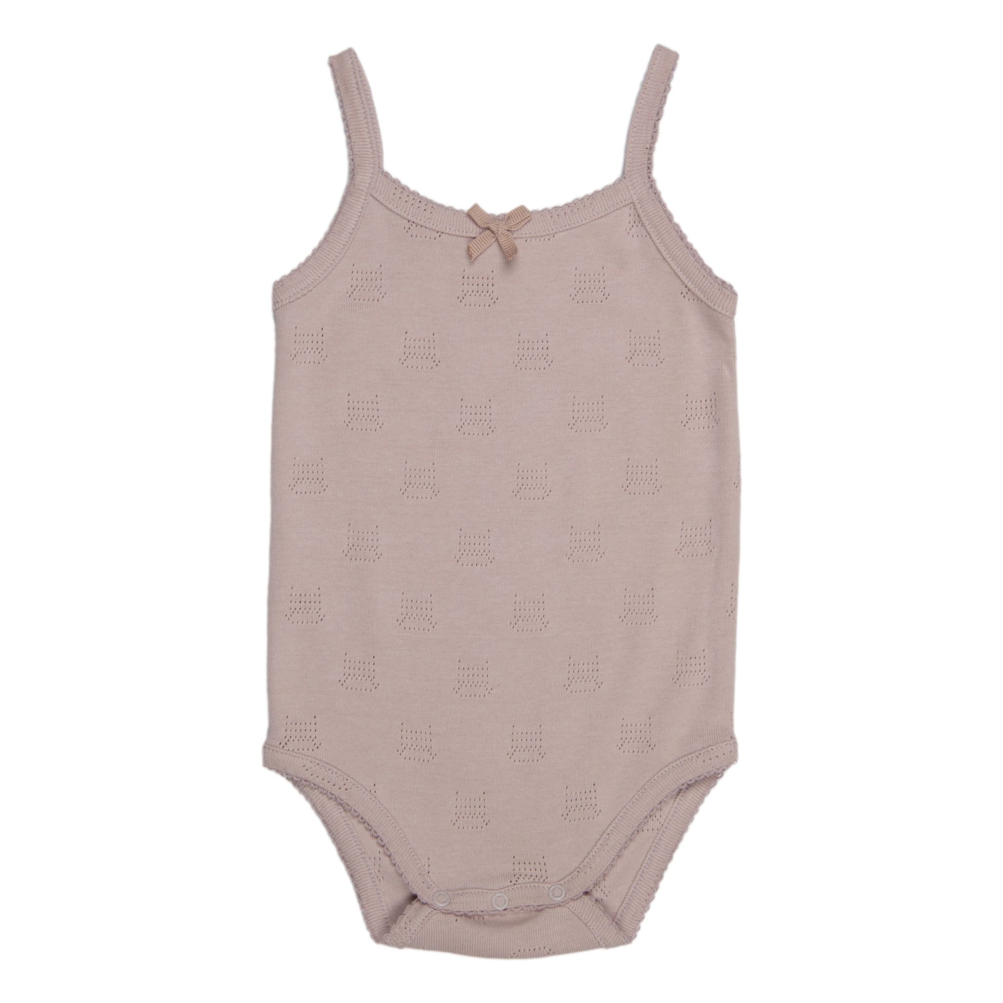 Suuky - Body Pointelle Coton Bio - Fille - Vieux Rose