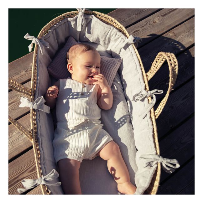 Organic Cotton Ribbed Baby Bodysuit | Blanco