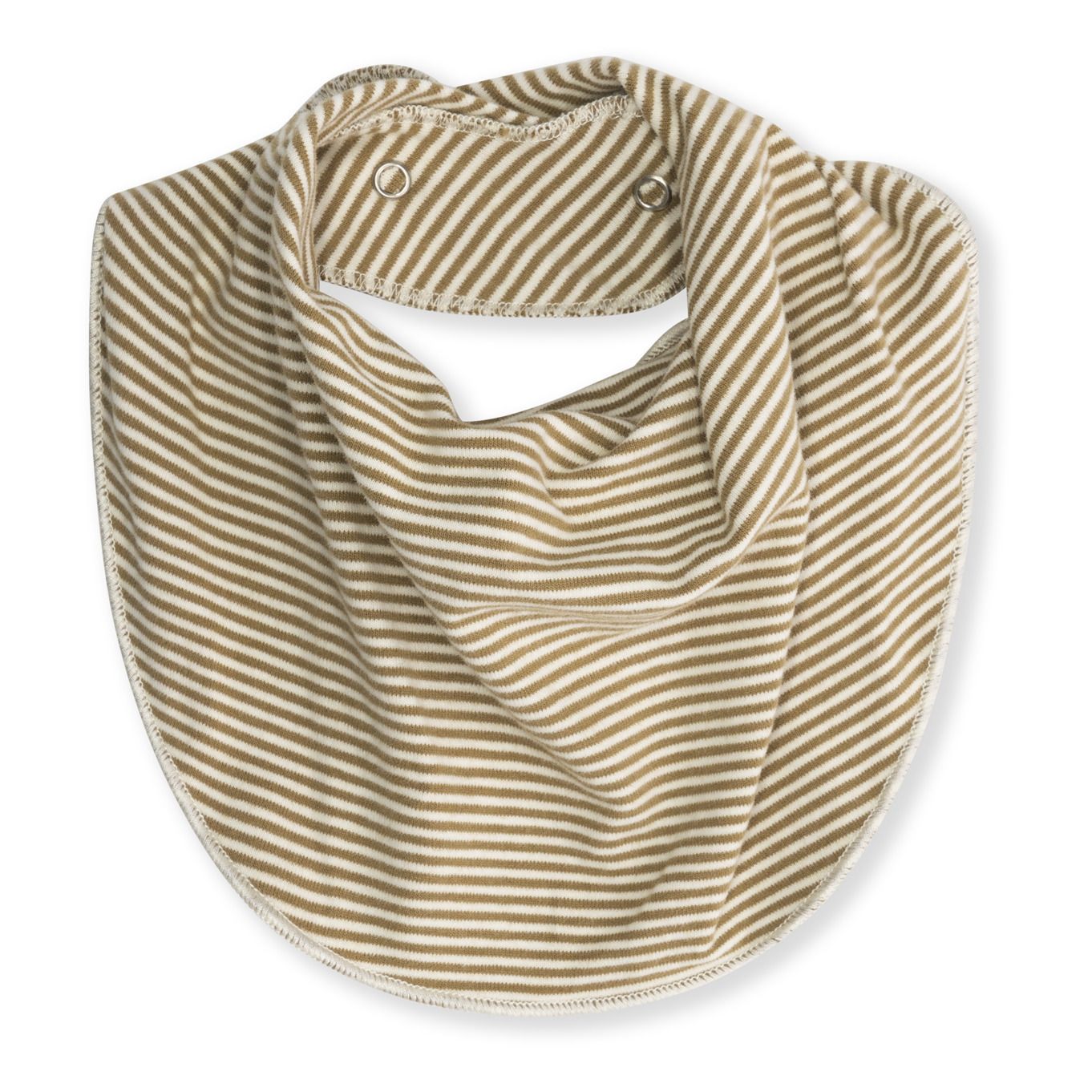 Gray Label - Bavoir Rayé Coton Bio - Vert kaki