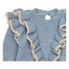 Baby Alpaca Wool Frill Jumper Blue- Miniature produit n°1