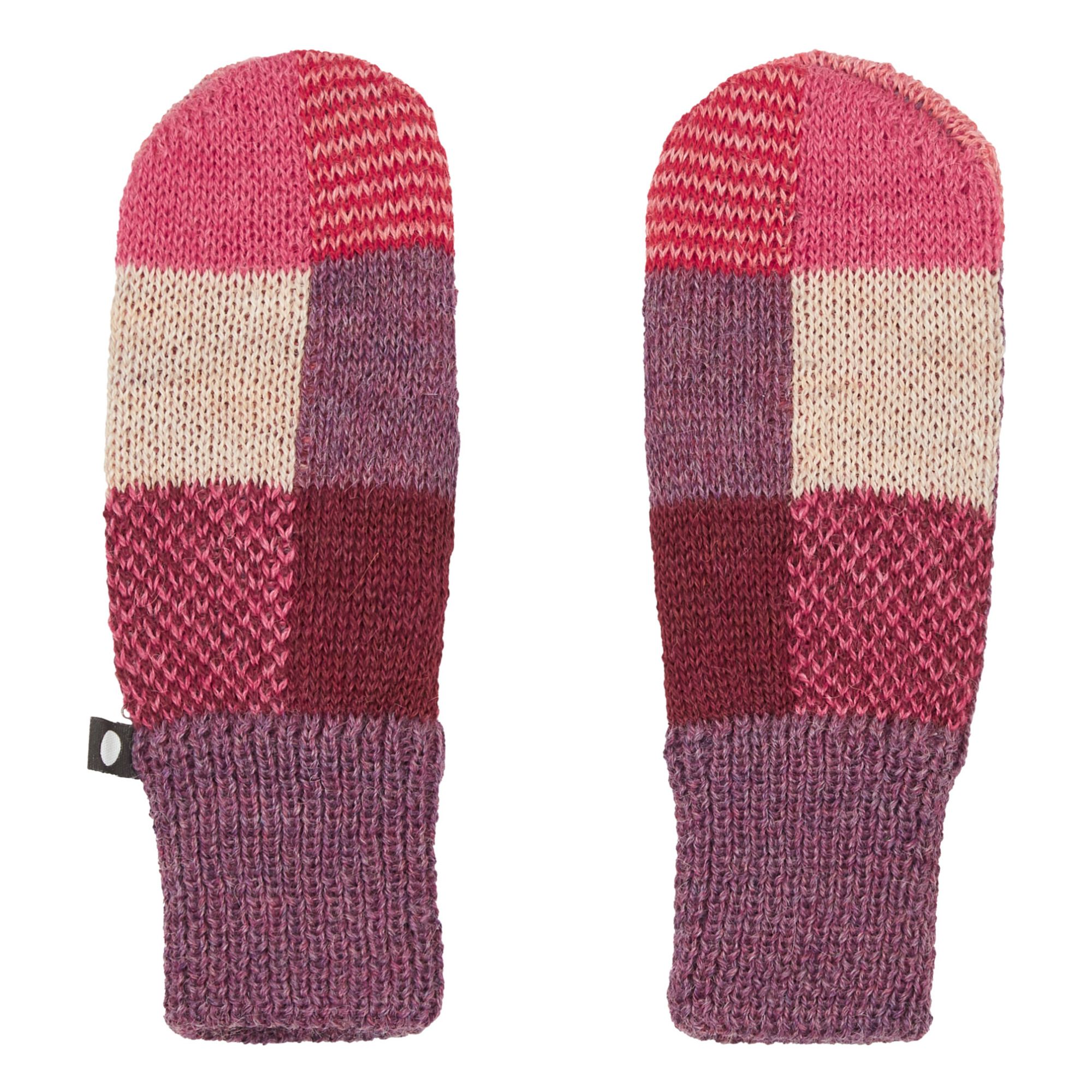 Oeuf NYC - Moufles Patchwork Baby Alpaca - Fille - Violet