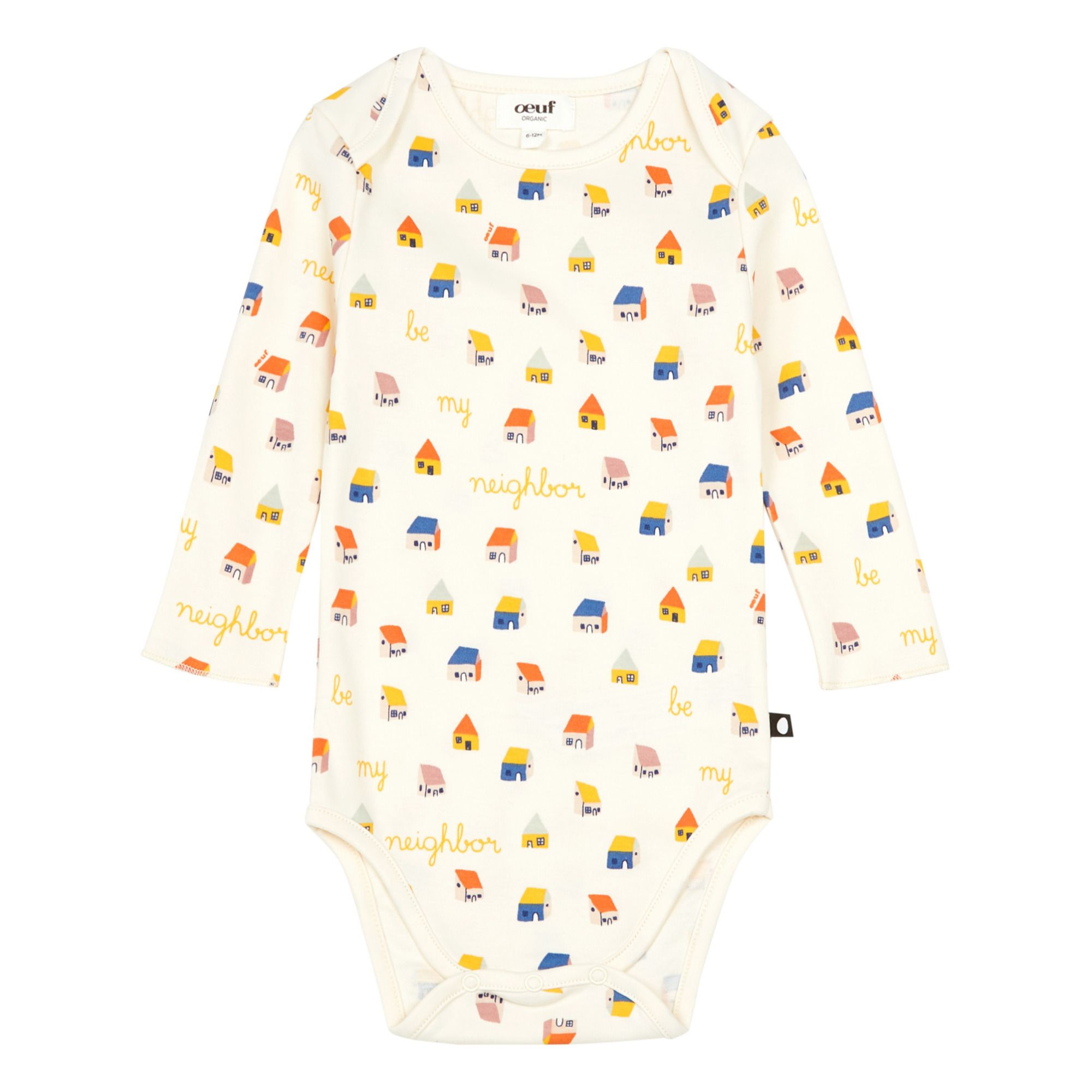 Oeuf NYC - Body Neighbor Coton Bio - Fille - Blanc