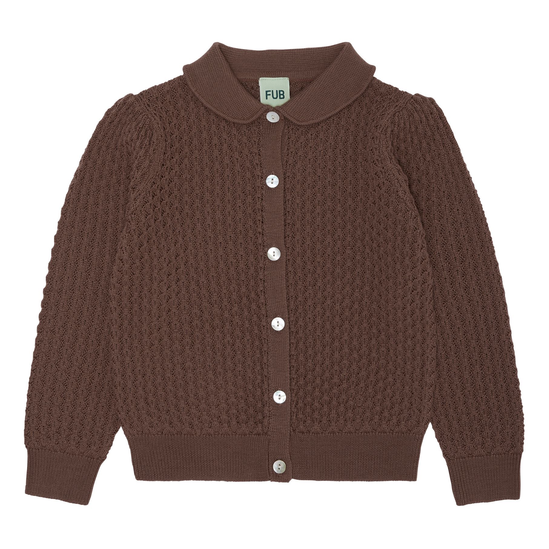 FUB - Cardigan Laine Fine - Fille - Terracotta