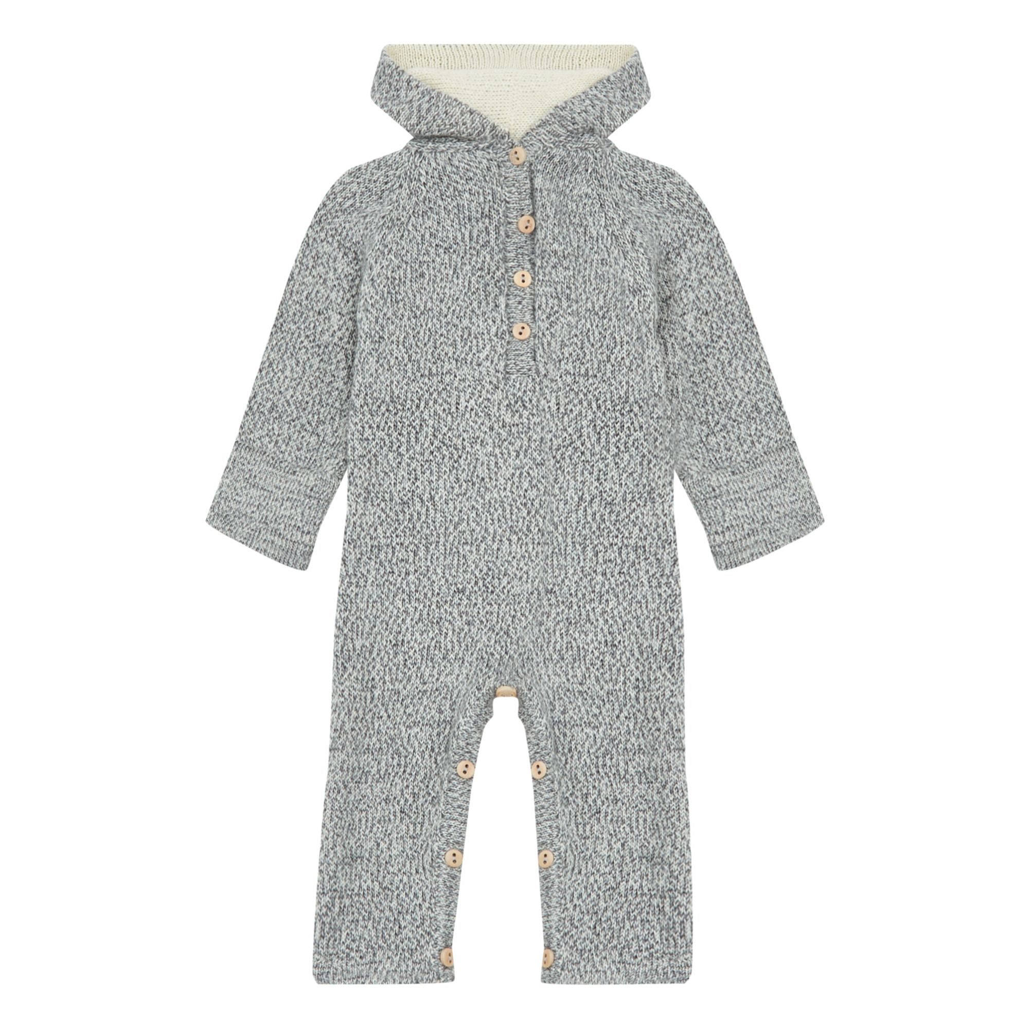 Oeuf NYC - Combinaison Capuche Lapin Baby Alpaca - Fille - Gris