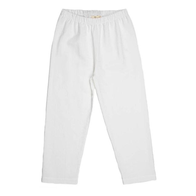 Garçon Organic Cotton Pyjama Set | White