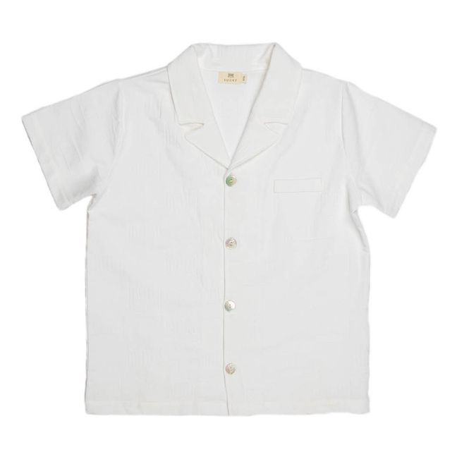 Garçon Organic Cotton Pyjama Set | White