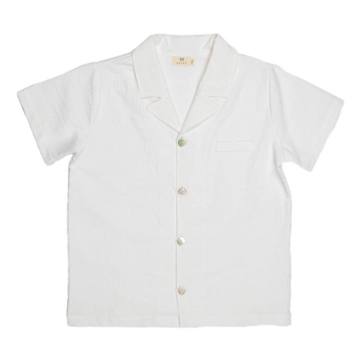 Ensemble Pyjama Garcon Coton Bio | Blanc- Image produit n°0