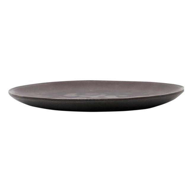 Assiette à dessert Rustic en grès  | Gris foncé