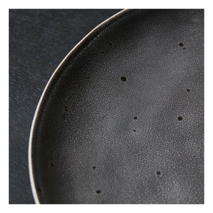Rustic Stoneware Dessert Bowl | Dark grey- Product image n°3