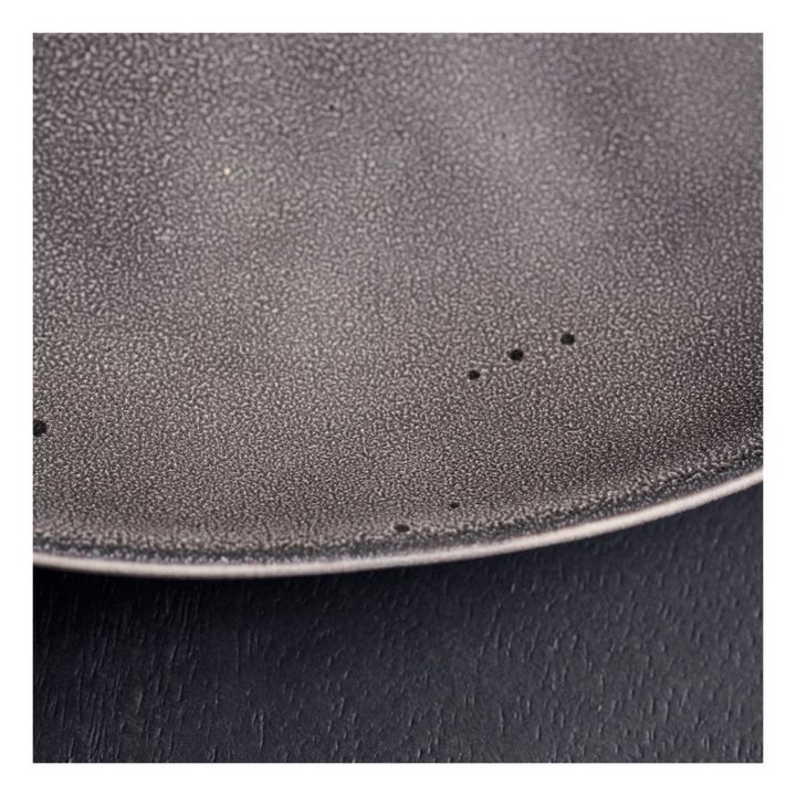 Rustic Stoneware Plate | Dark grey- Product image n°3