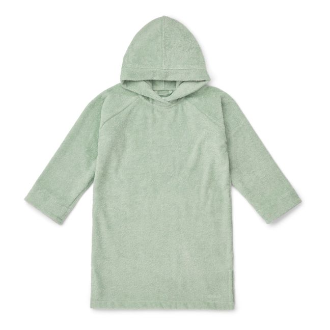 Poncho Emilia aus Bio-Baumwolle | Blasses Grün