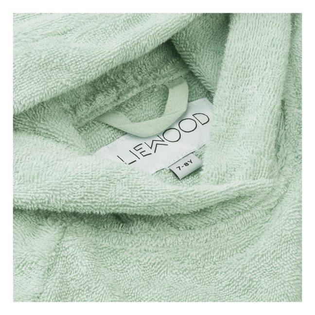 Poncho Emilia aus Bio-Baumwolle | Blasses Grün