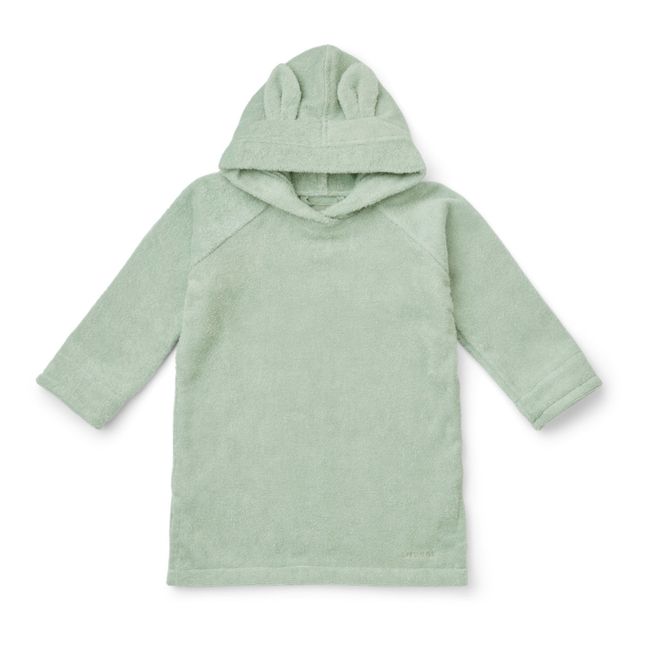 Poncho Ilja aus Bio-Baumwolle | Blasses Grün