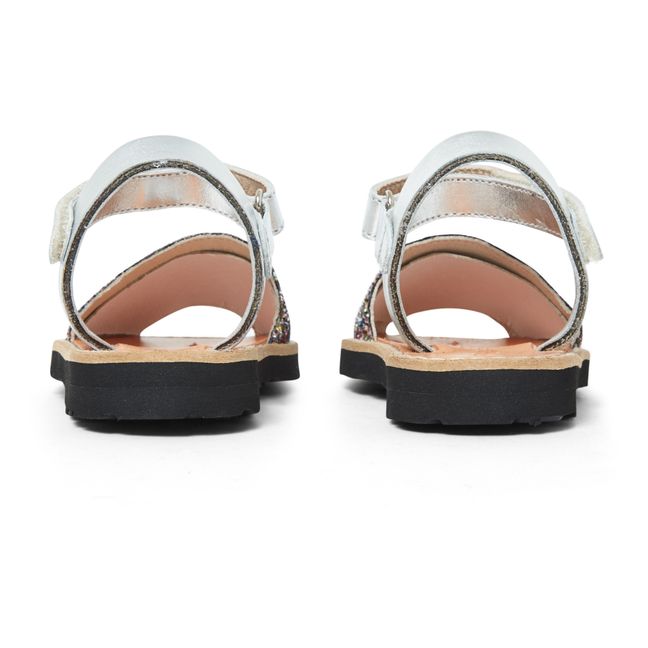 Avarca Sparkly Velcro Sandals | Multicoloured