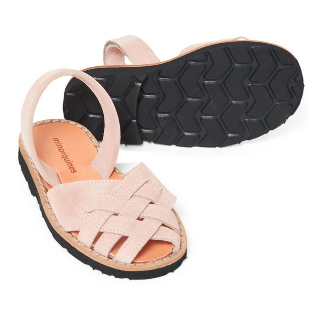 Avarca Compostelle Suede Sandals | Pink