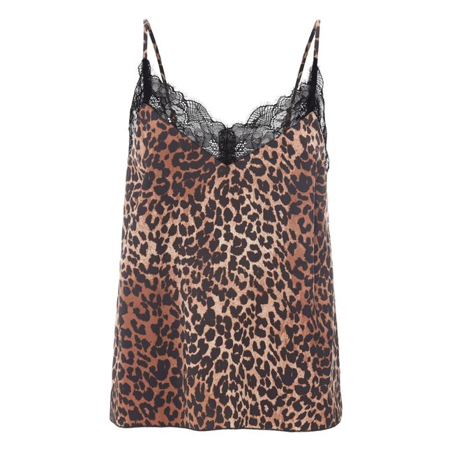 Camelia Pyjama Top | Leopard