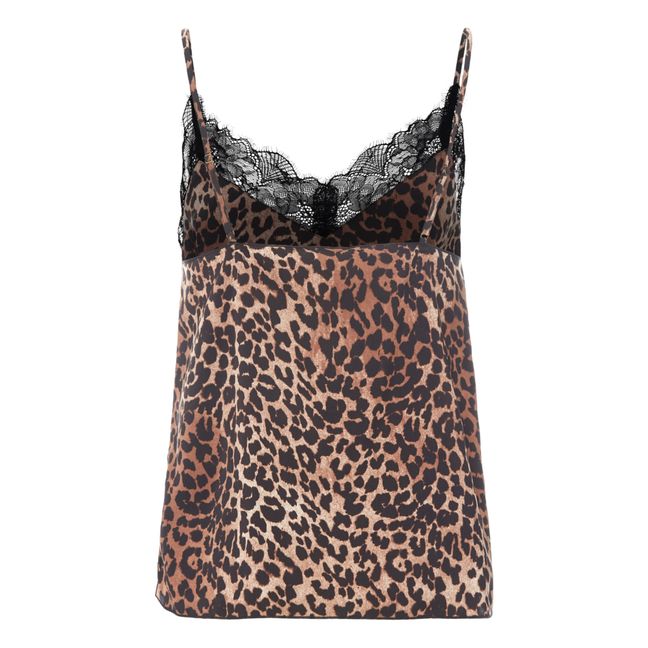 Camelia Pyjama Top | Leopard