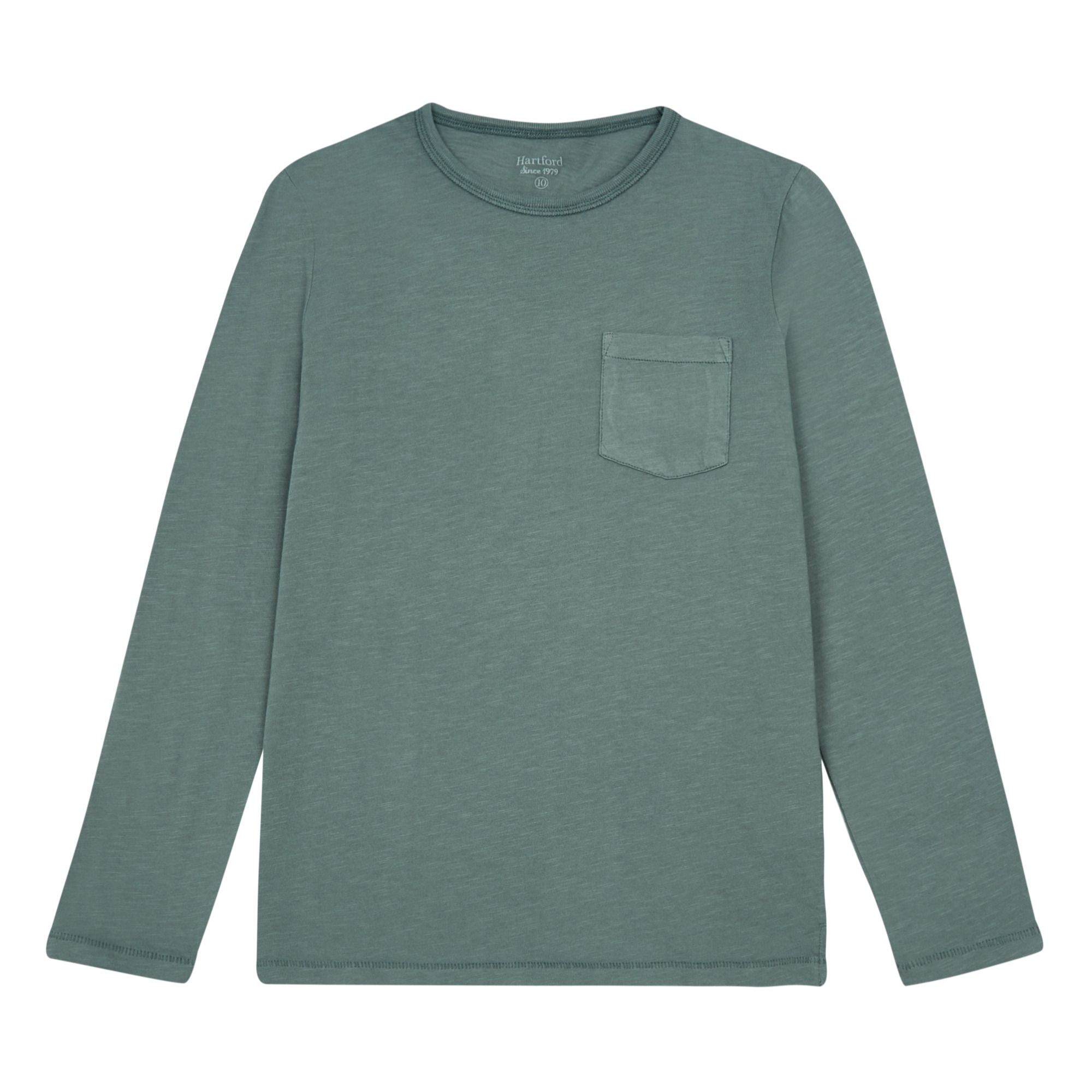 Hartford - T-shirt Poche Crew - Garçon - Eucalyptus