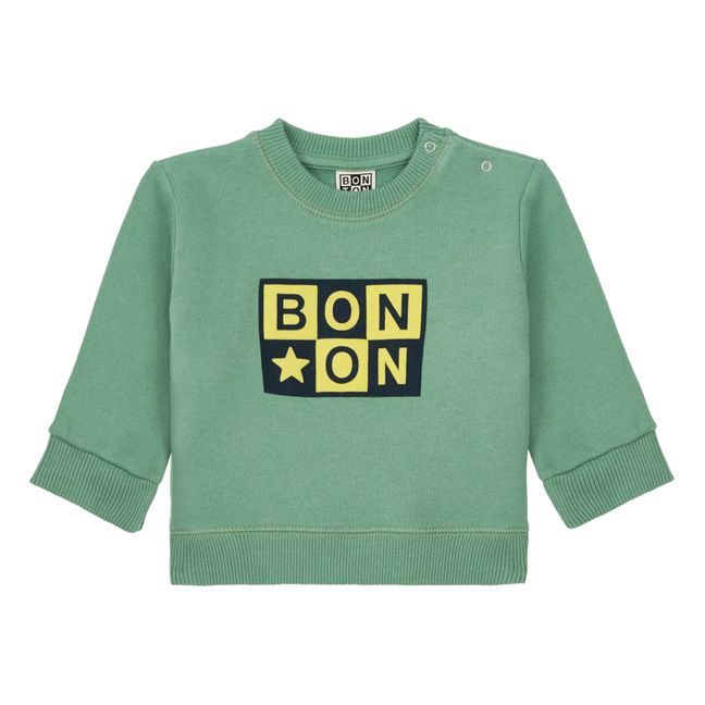 Organic Cotton Baby Sweatshirt Grün