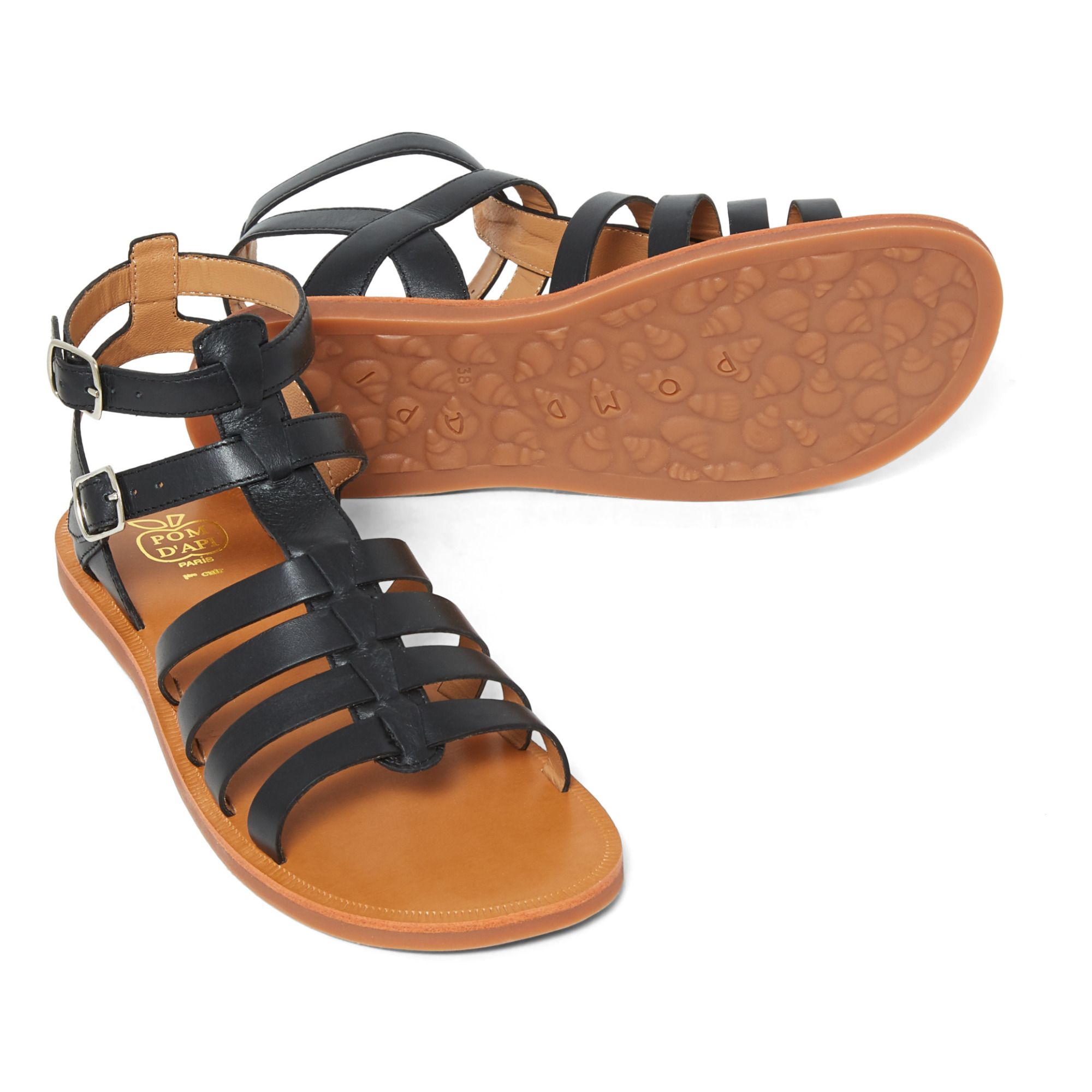 Plagette Gladiator Sandals Nero- Immagine del prodotto n°2