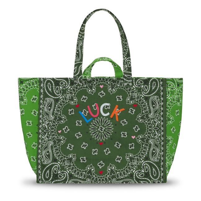 Luck Maxi Tote Bag | Green