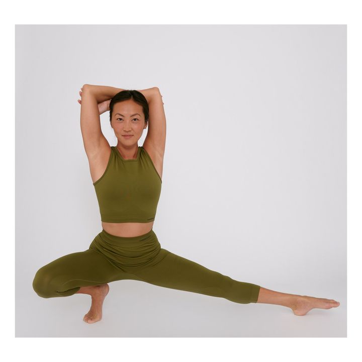 Active Crop Top Olive green- Product image n°3