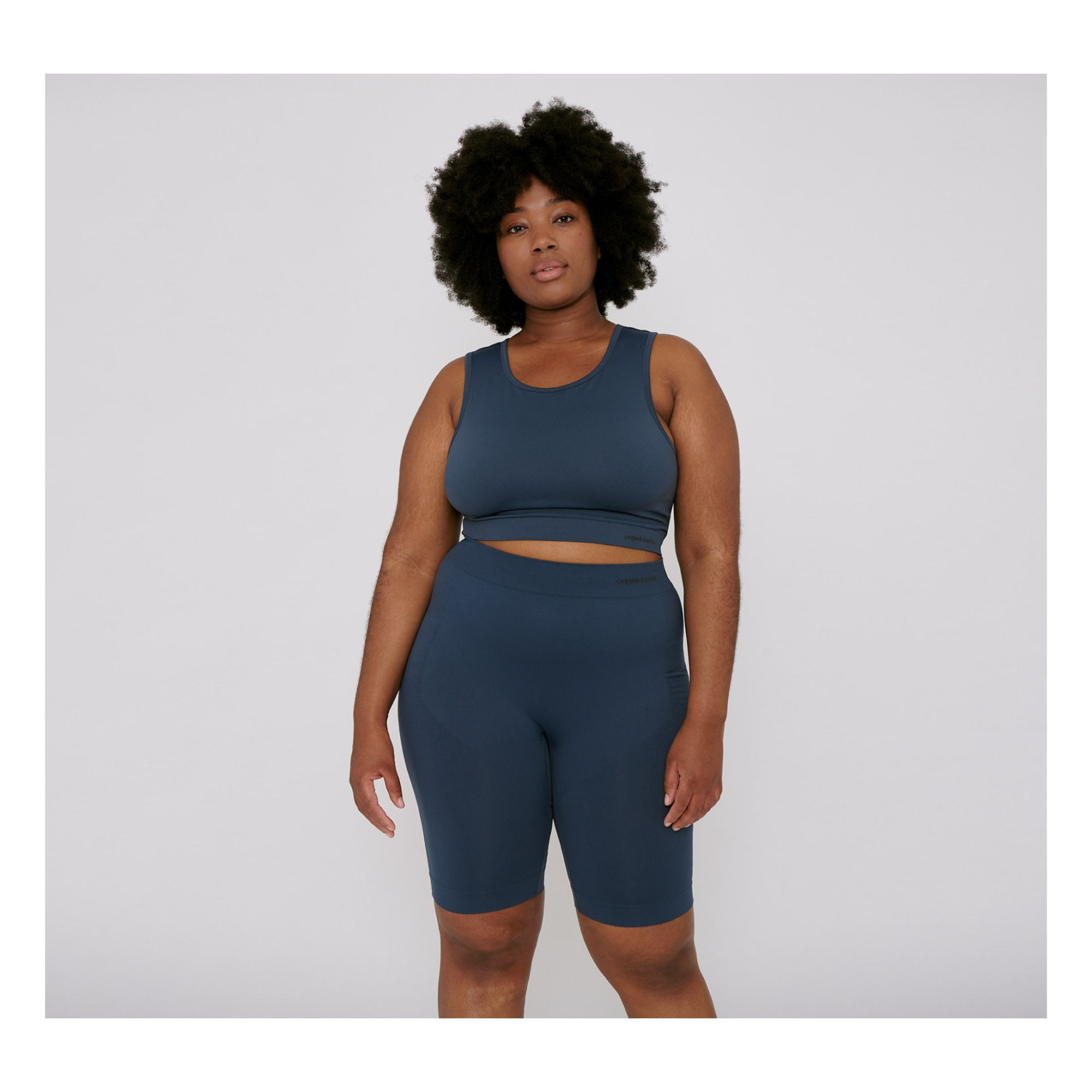 Organic Basics - Short Bike Active - Femme - Bleu