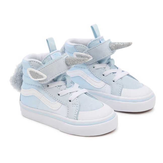 SK8-Hi Elastic High-Top Unicorn Sneakers Light blue