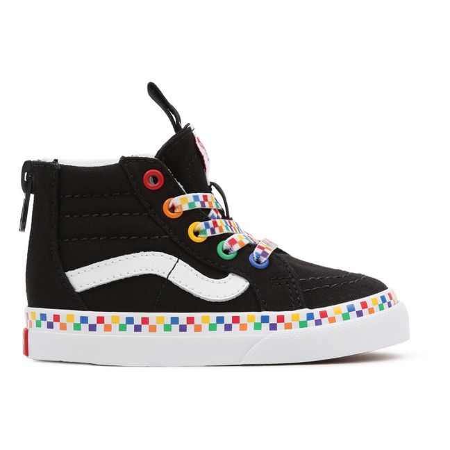 SK8-Hi Multicoloured Rainbow High-Top Sneakers Black