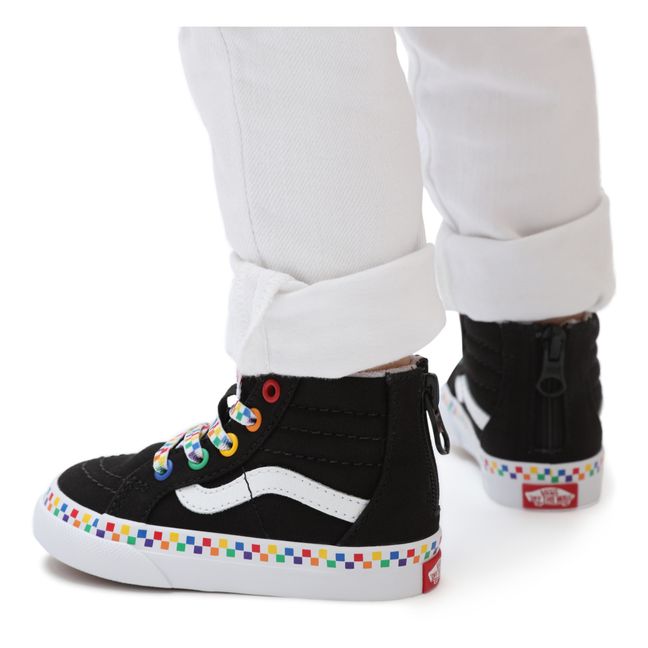 SK8-Hi Multicoloured Rainbow High-Top Sneakers Black