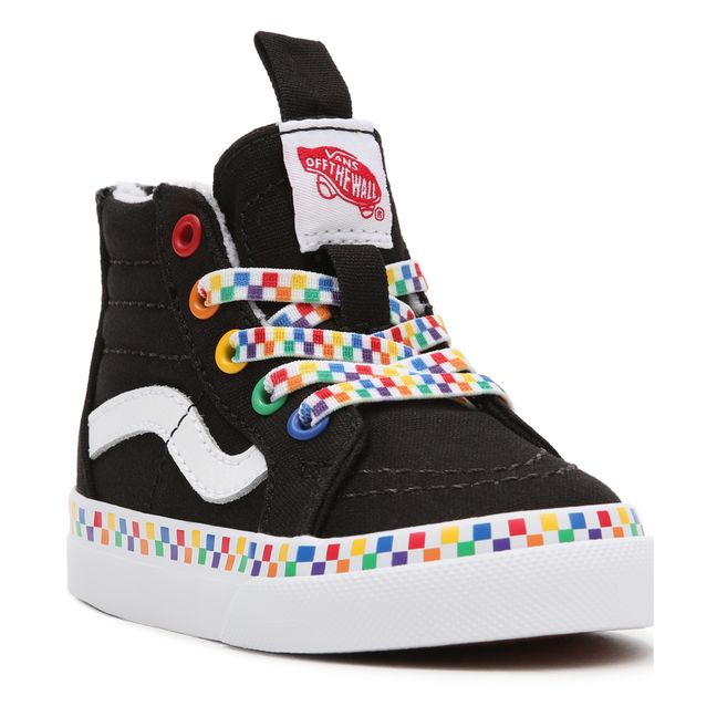 SK8-Hi Multicoloured Rainbow High-Top Sneakers Nero