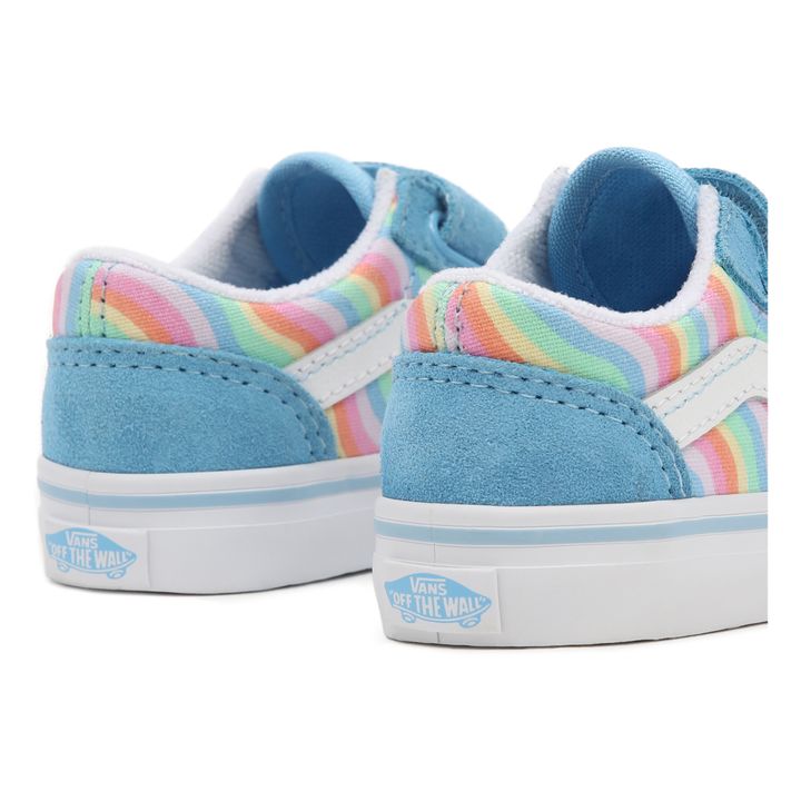 Vans rosa outlet con suola arcobaleno