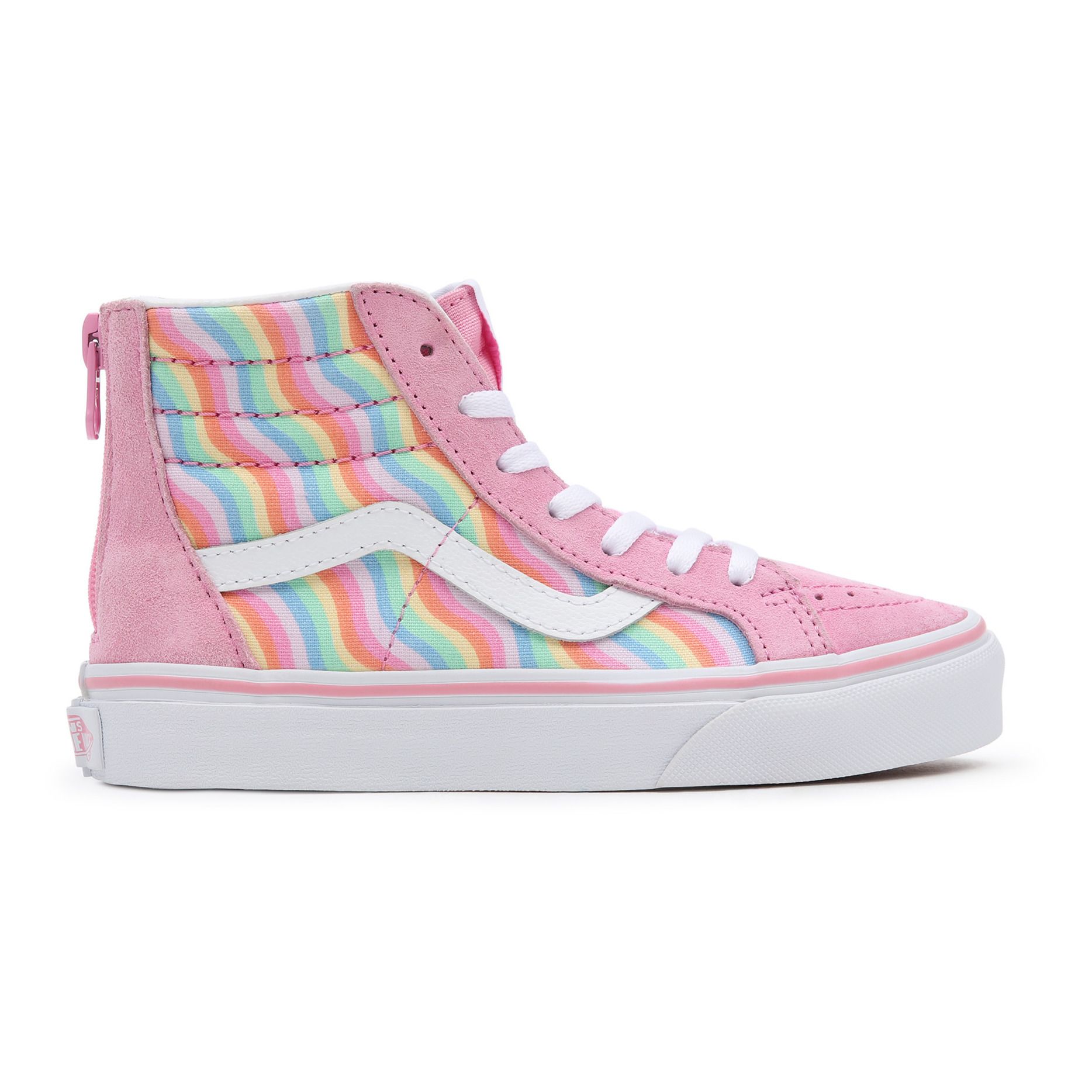 SK8-Hi Wavy Rainbow High-Top Zip-Up Sneakers Pink- Product image n°0
