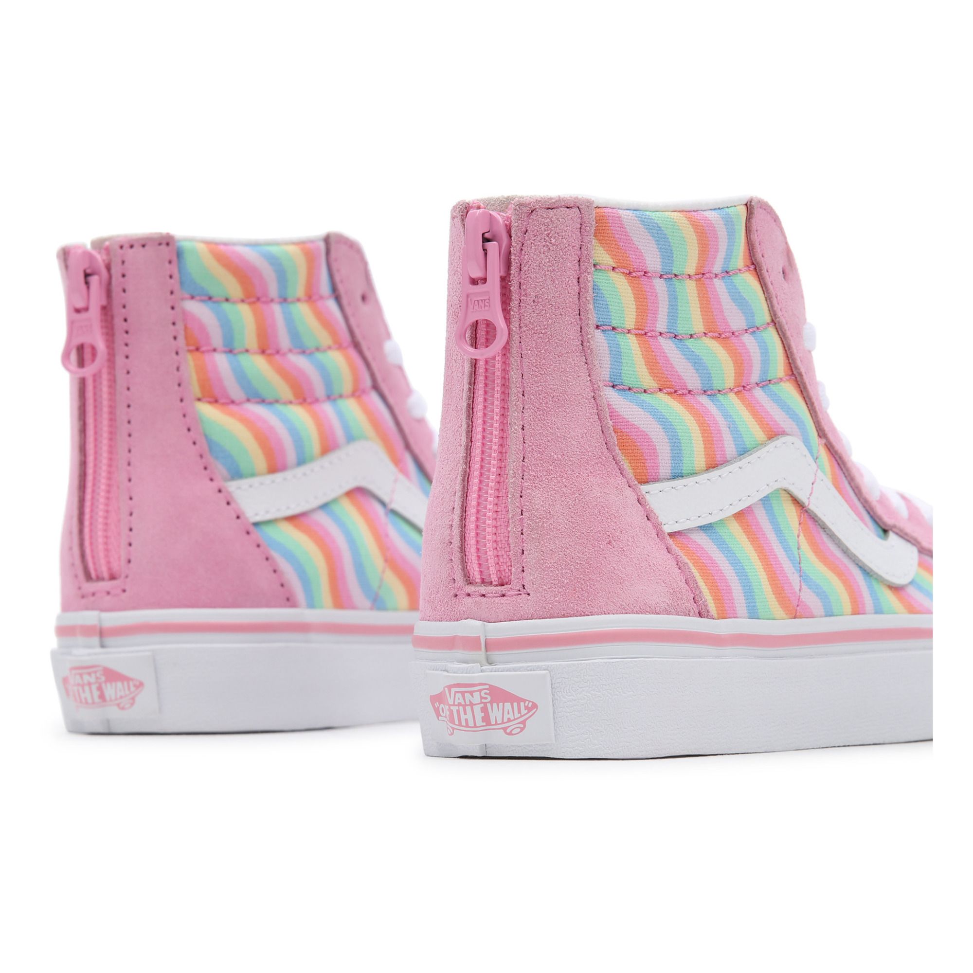 SK8-Hi Wavy Rainbow High-Top Zip-Up Sneakers Pink- Product image n°6