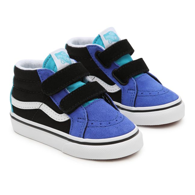SK8-Mid Reissue Multicoloured Velcro Sneakers Blau